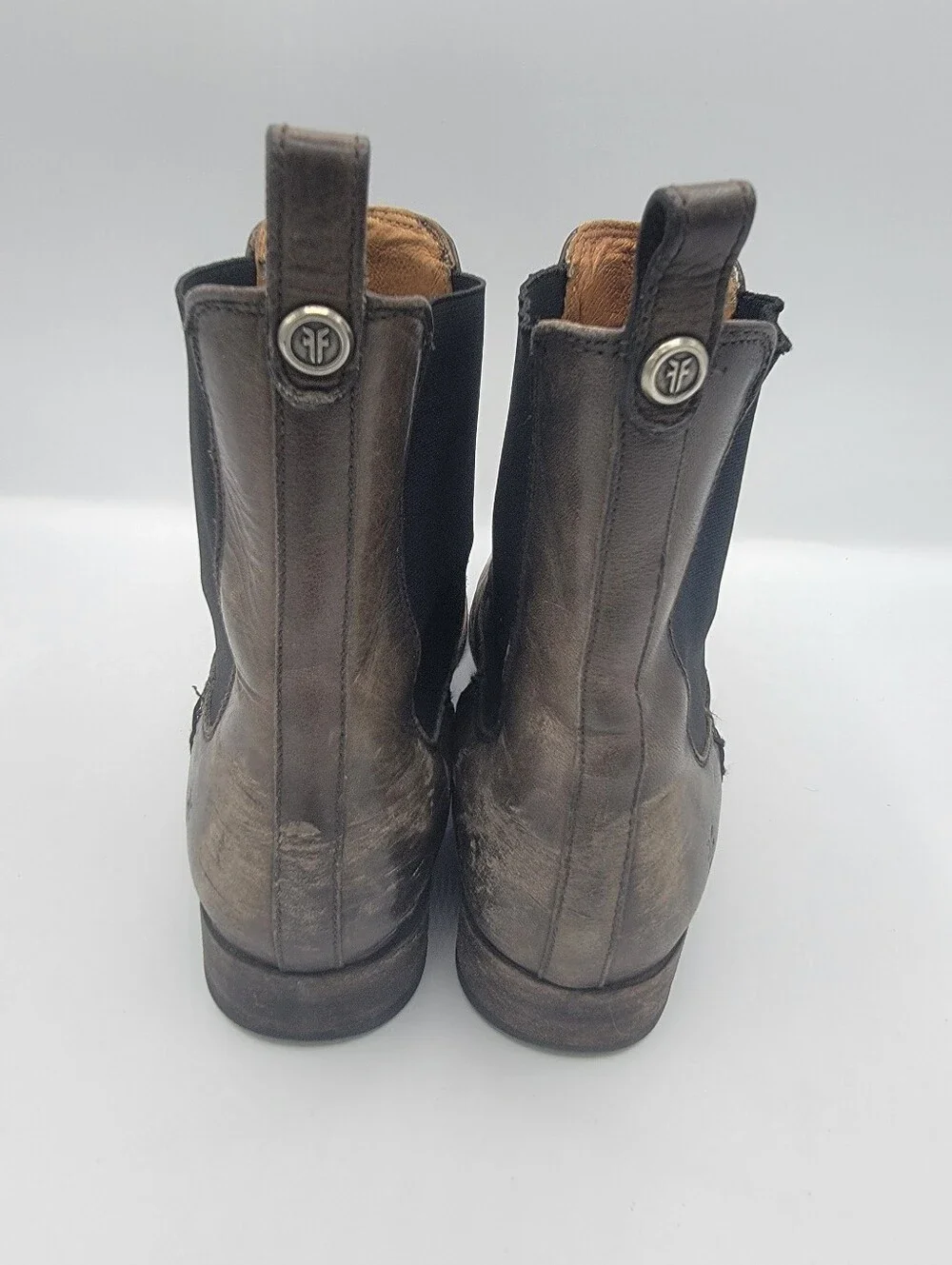 Frye Chelsea Boots in Taupe Gray